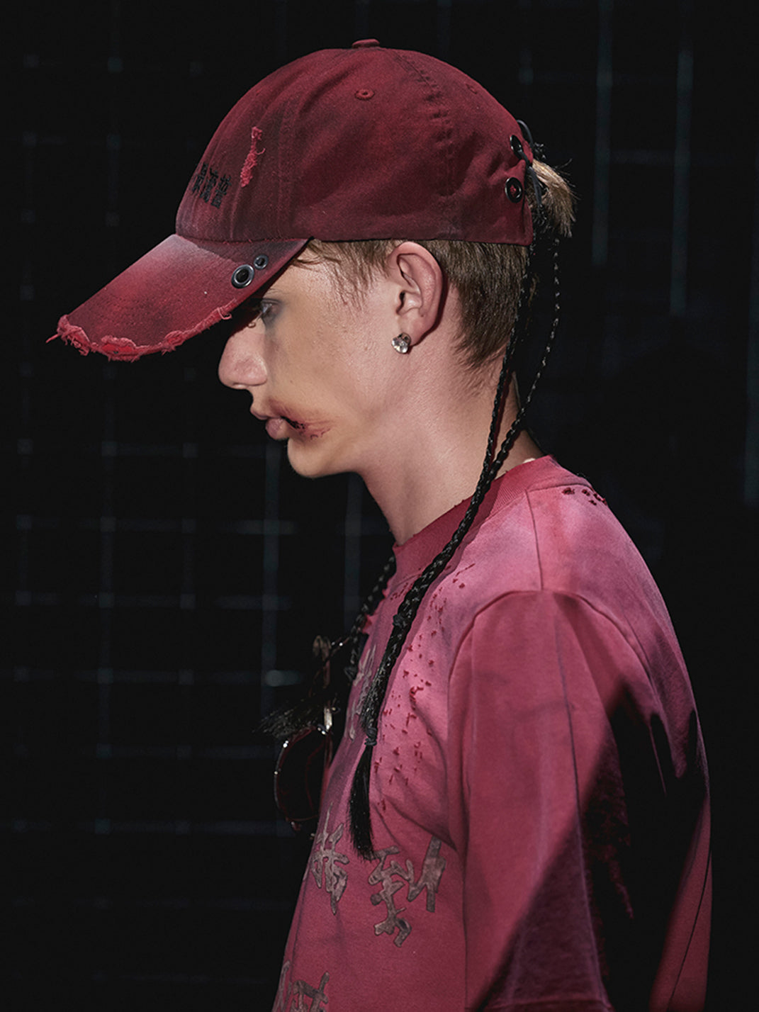 Fourth3ex | Braided Pink Baseball Cap - PSYLOS 1, Fourth3ex | Braided Pink Baseball Cap, Hat, Fourth3ex, PSYLOS 1