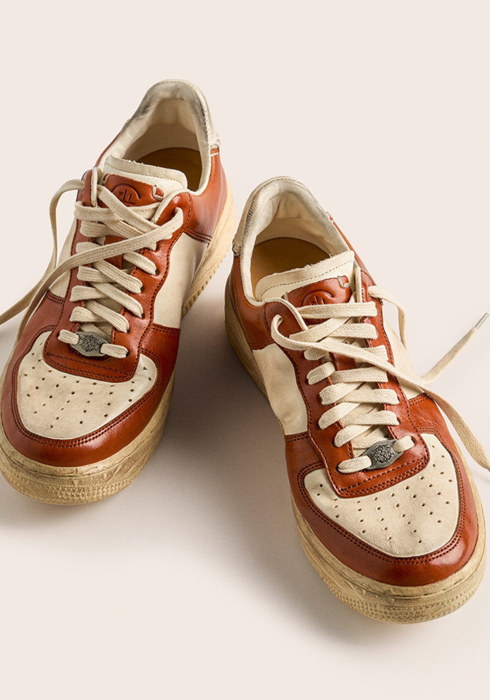 PIPG丨Men's Distressed Horsehide Skate Shoes(Orange) - PSYLOS 1, PIPG丨Men's Distressed Horsehide Skate Shoes(Orange), Skate Shoes, PIPG, PSYLOS 1