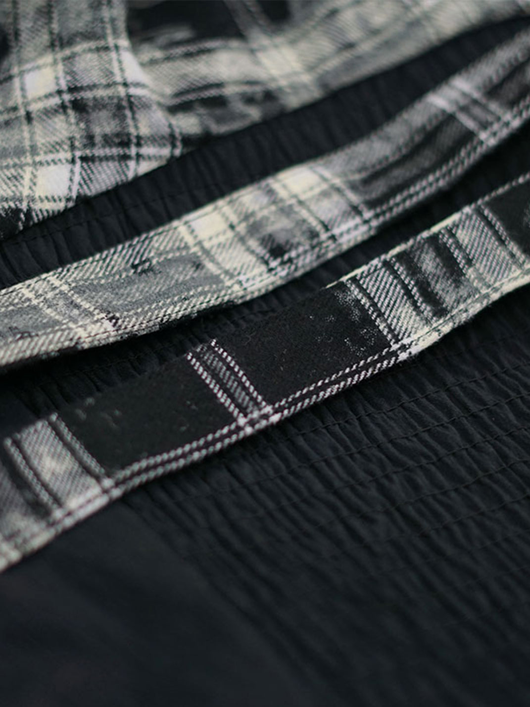 CestNous｜Women's Graffiti Patchwork Plaid Dress-Black - PSYLOS 1, CestNous｜Women's Graffiti Patchwork Plaid Dress-Black, Dress, CestNous, PSYLOS 1