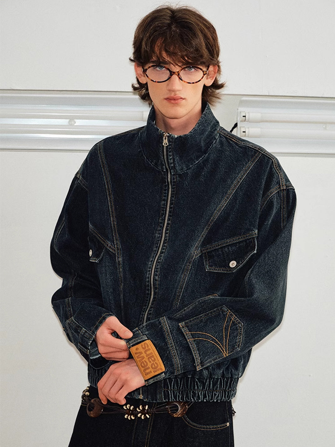 KREATE | Deconstruct Series Washed Pocket Sleeves Denim Jacket - PSYLOS 1, KREATE | Deconstruct Series Washed Pocket Sleeves Denim Jacket, Tops, KREATE, PSYLOS 1