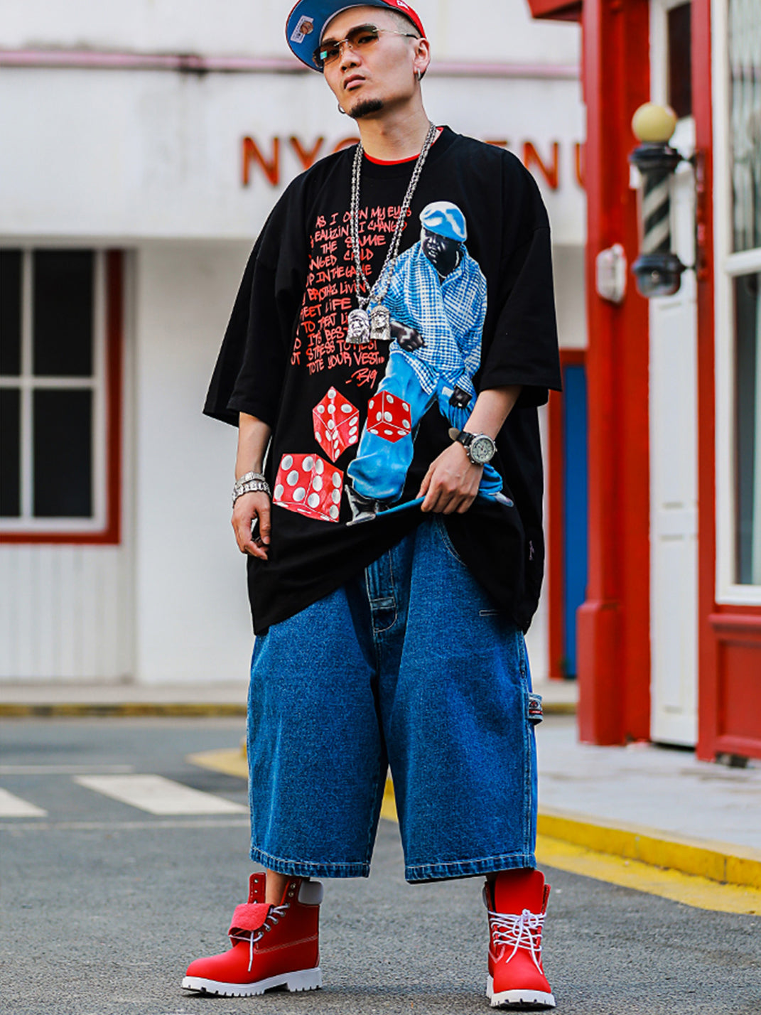 ACUSA | "BIGGIE" Loose Fit Cotton Tee - PSYLOS 1, ACUSA | "BIGGIE" Loose Fit Cotton Tee, Tops, ACUSA, PSYLOS 1