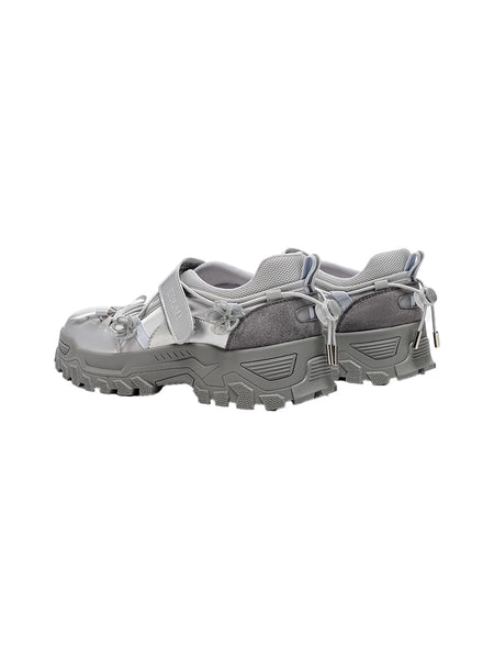 EBLAN丨"Meadowlands" Hybrid Quick-Lace Velcro Ballet Trainer-Silver - PSYLOS 1, EBLAN丨"Meadowlands" Hybrid Quick-Lace Velcro Ballet Trainer-Silver, Mary Jane shoes, EBLAN, PSYLOS 1