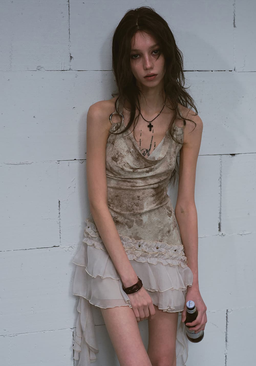 CestNous｜Lost highway tie-dye slip dress - PSYLOS 1, CestNous｜Lost highway tie-dye slip dress, Dress, CestNous, PSYLOS 1