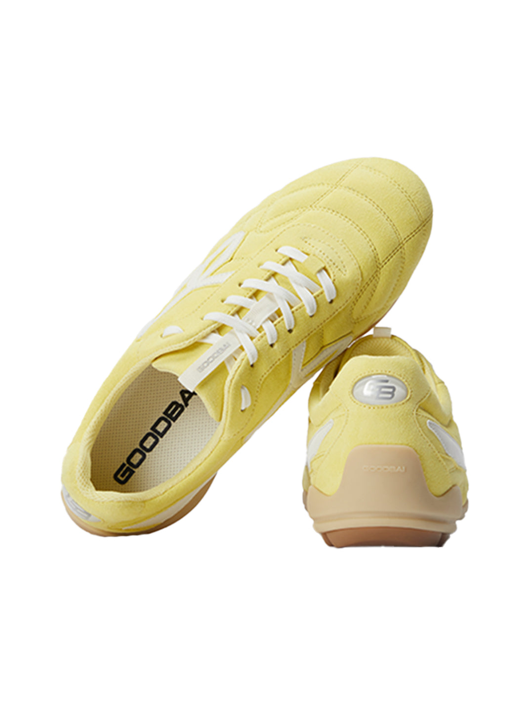 GOODBAI | Retro Velvet Soccer Football Flat Trainer-Yellow - PSYLOS 1, GOODBAI | Retro Velvet Soccer Football Flat Trainer-Yellow, Retro Trainers, GOODBAI, PSYLOS 1