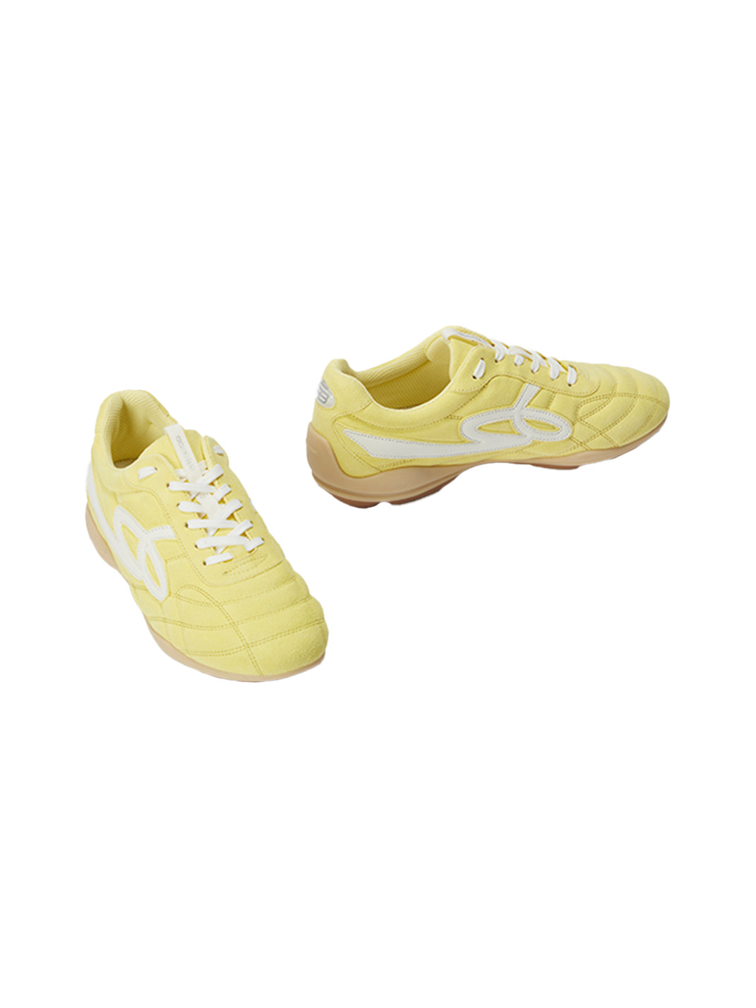 GOODBAI | Retro Velvet Soccer Football Flat Trainer-Yellow - PSYLOS 1, GOODBAI | Retro Velvet Soccer Football Flat Trainer-Yellow, Retro Trainers, GOODBAI, PSYLOS 1