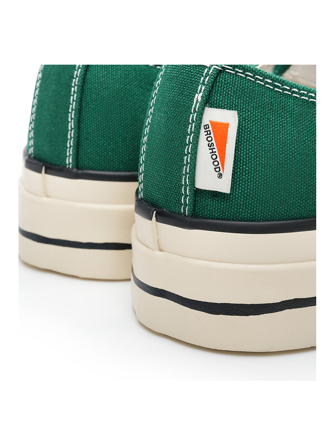 T/C Made x Broshood Co-Branded Smiling Toe Vulcanized Canvas Shoes-Green - PSYLOS 1, T/C Made x Broshood Co-Branded Smiling Toe Vulcanized Canvas Shoes-Green, Canvas Sneakers, T/C MADE, PSYLOS 1