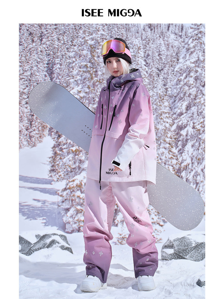 [Sunset Powder Cross] Ski Suit Men's And Women's Models