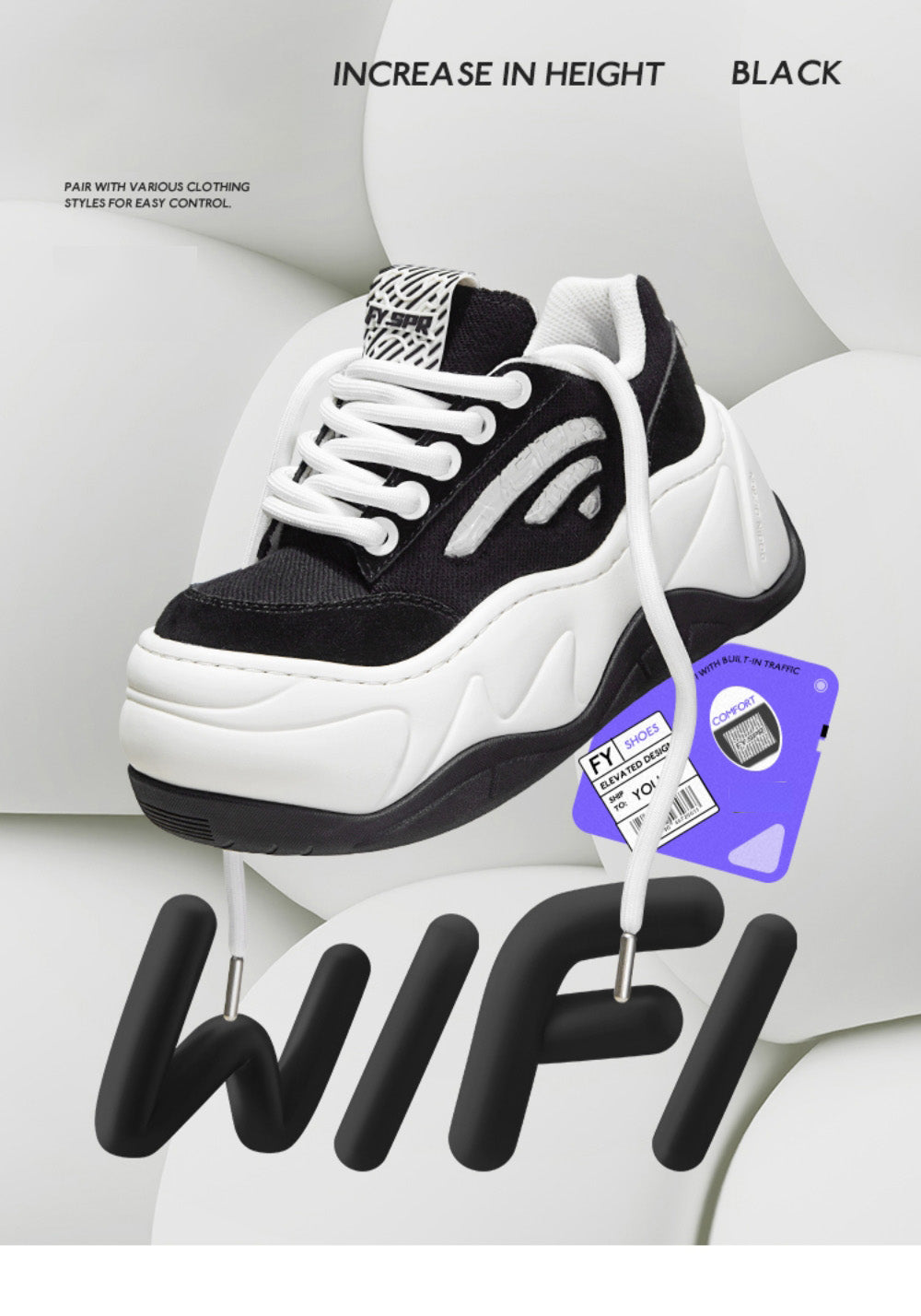 FYSPR丨WiFi 1.0 Wave Platform Shoes - PSYLOS 1, FYSPR丨WiFi 1.0 Wave Platform Shoes, Chunky Sneakers, FYSPR•JAPAN, PSYLOS 1