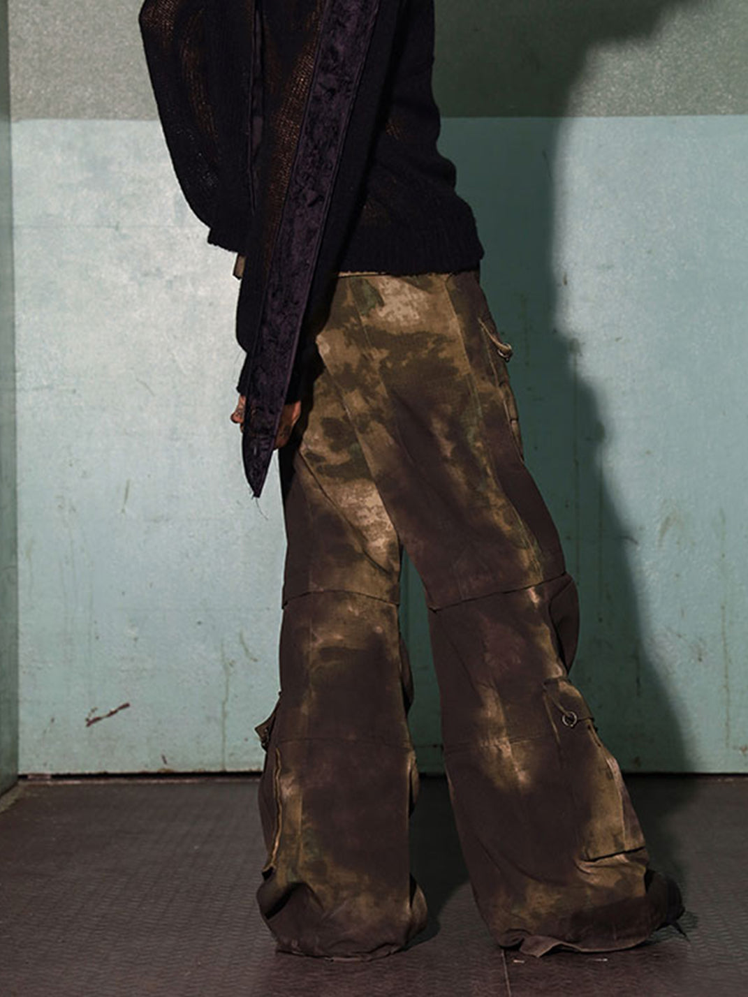 DND4DES | Washed Camo Flared Cargo Pants - PSYLOS 1, DND4DES | Washed Camo Flared Cargo Pants, Cargo Pants, DND4DES•JAPAN, PSYLOS 1