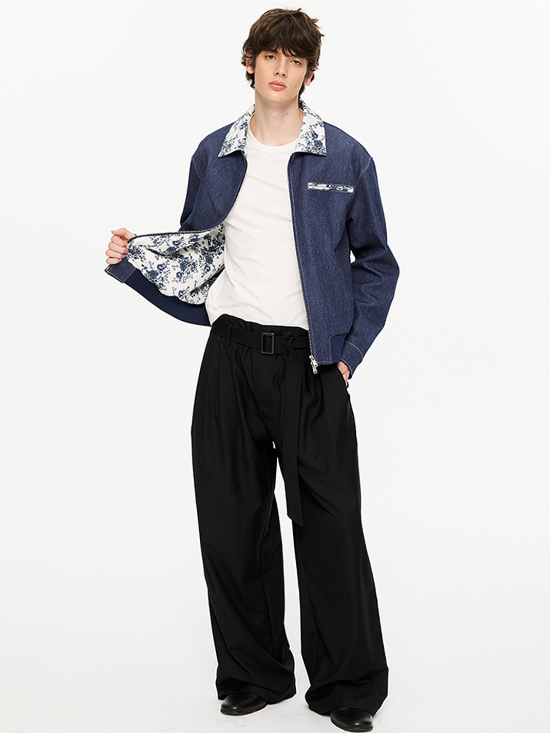 KREATE | Retro Color Block Floral Lining Jacket - PSYLOS 1, KREATE | Retro Color Block Floral Lining Jacket, Tops, KREATE, PSYLOS 1