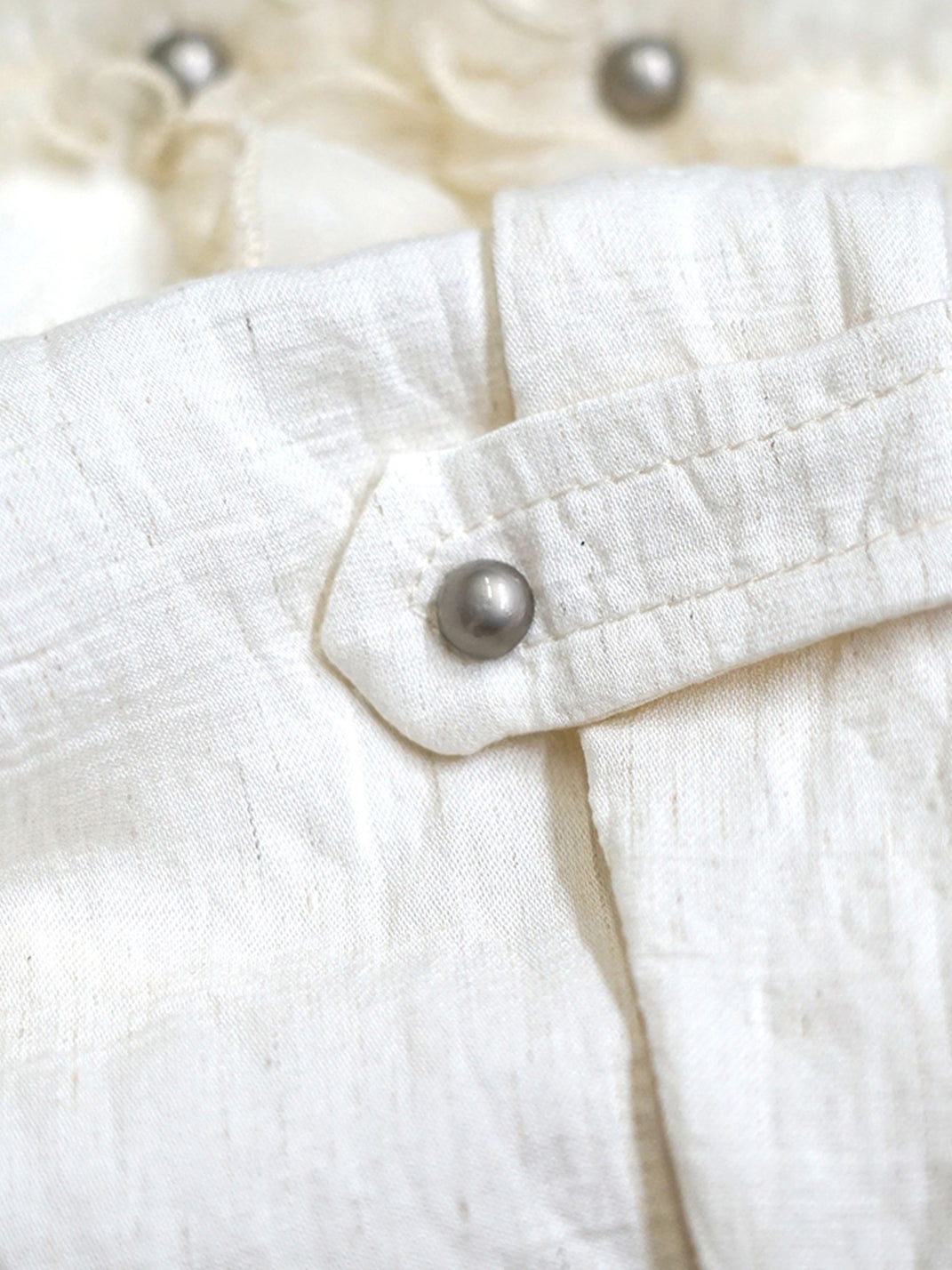 CestNous｜Ruffled Studded Gothic Crop Shirt-White - PSYLOS 1, CestNous｜Ruffled Studded Gothic Crop Shirt-White, Shirts, CestNous, PSYLOS 1