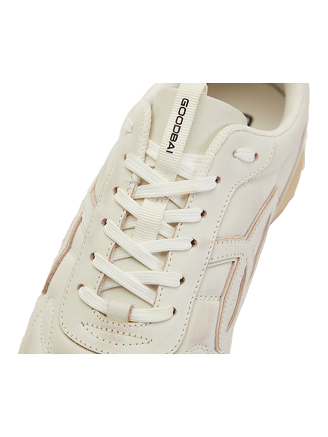 GOODBAI | Retro Leather Soccer Football Flat Trainer-White - PSYLOS 1, GOODBAI | Retro Leather Soccer Football Flat Trainer-White, Retro Trainers, GOODBAI, PSYLOS 1