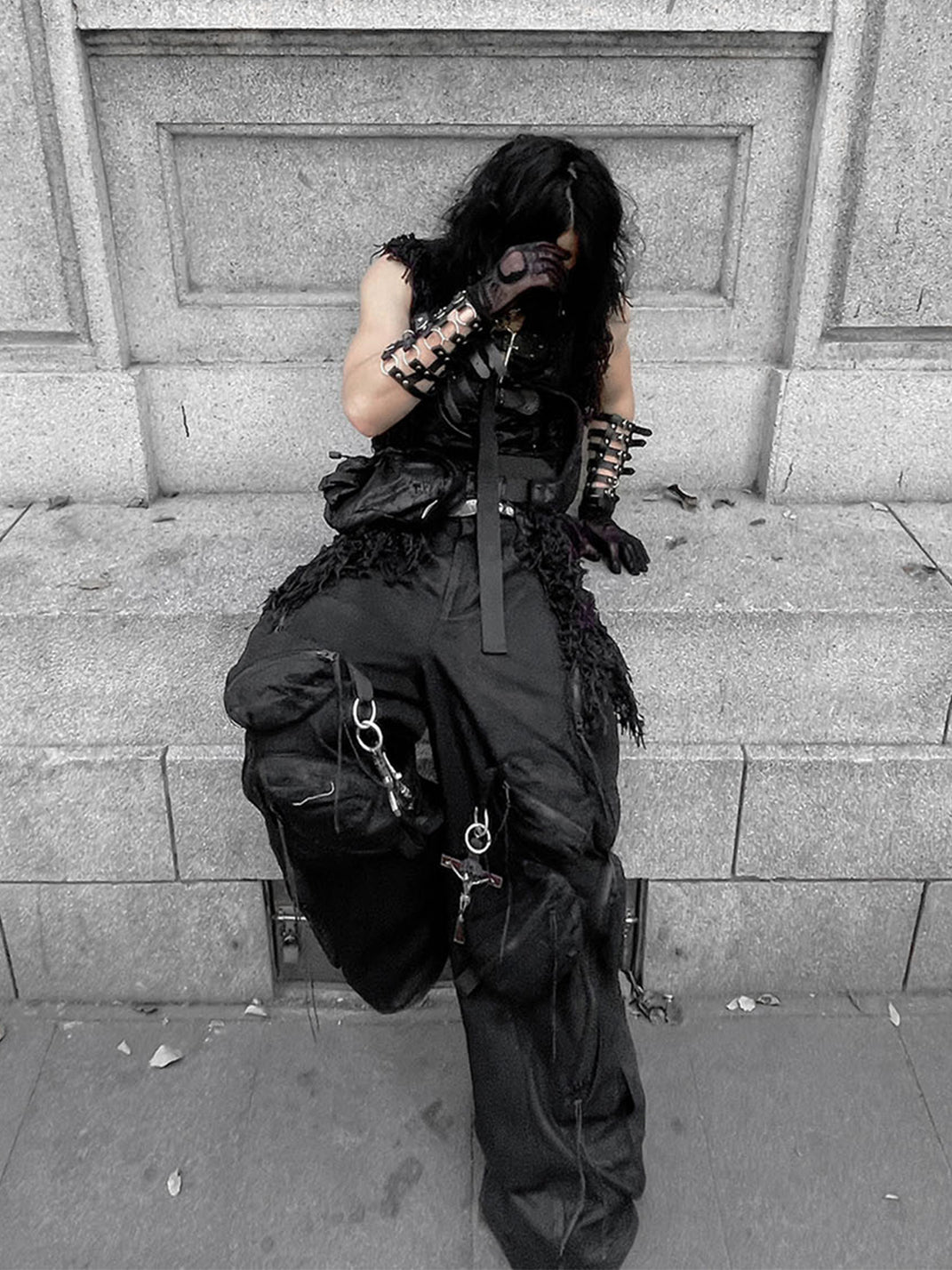 Vanguardia | Dark Pioneer Waxed Loose Utility Pants - PSYLOS 1, Vanguardia | Dark Pioneer Waxed Loose Utility Pants, Men's Wear, Vanguardia, PSYLOS 1