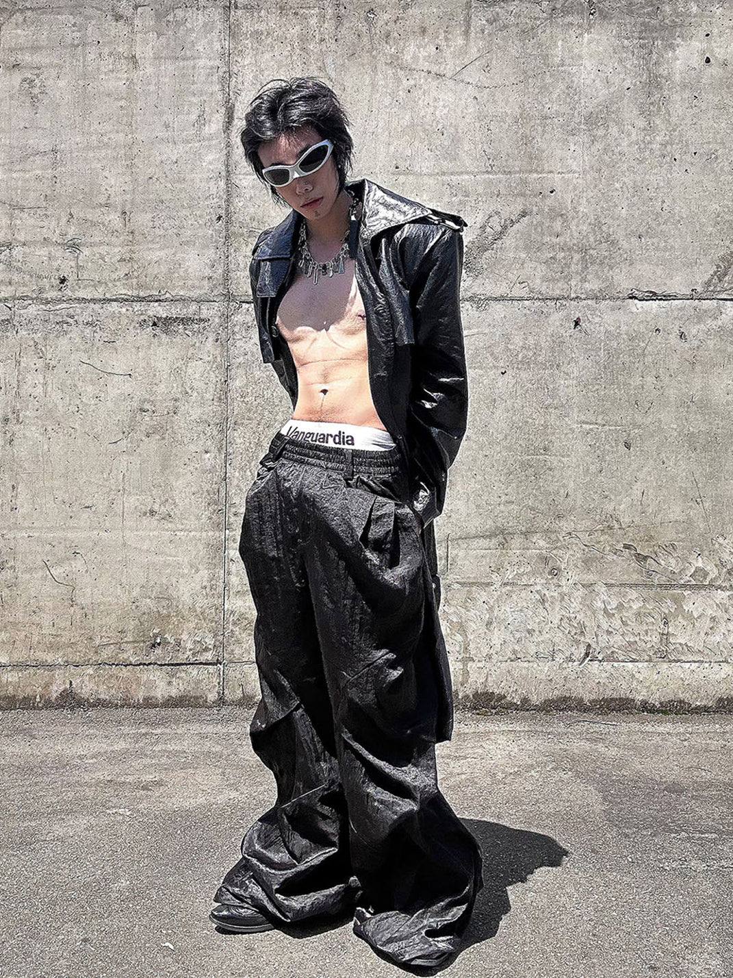 Vanguardia | Cascade Drape Nylon Loose Pants 3.0 - PSYLOS 1, Vanguardia | Cascade Drape Nylon Loose Pants 3.0, Men's Wear, Vanguardia, PSYLOS 1