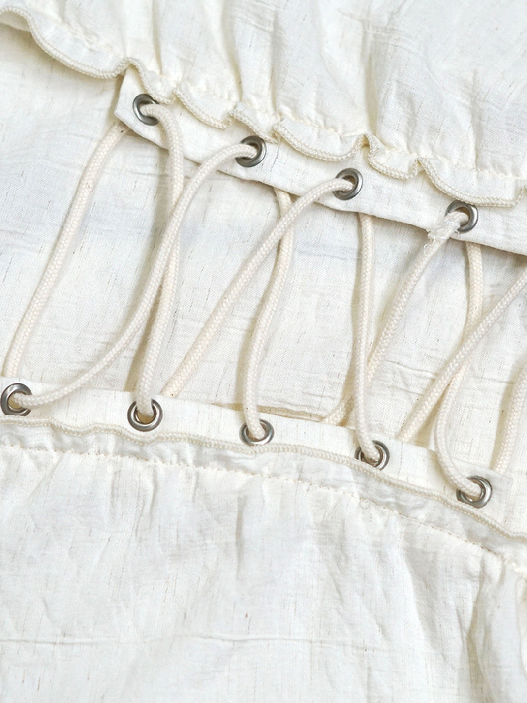 CestNous｜Ruffled Studded Gothic Crop Shirt-White - PSYLOS 1, CestNous｜Ruffled Studded Gothic Crop Shirt-White, Shirts, CestNous, PSYLOS 1