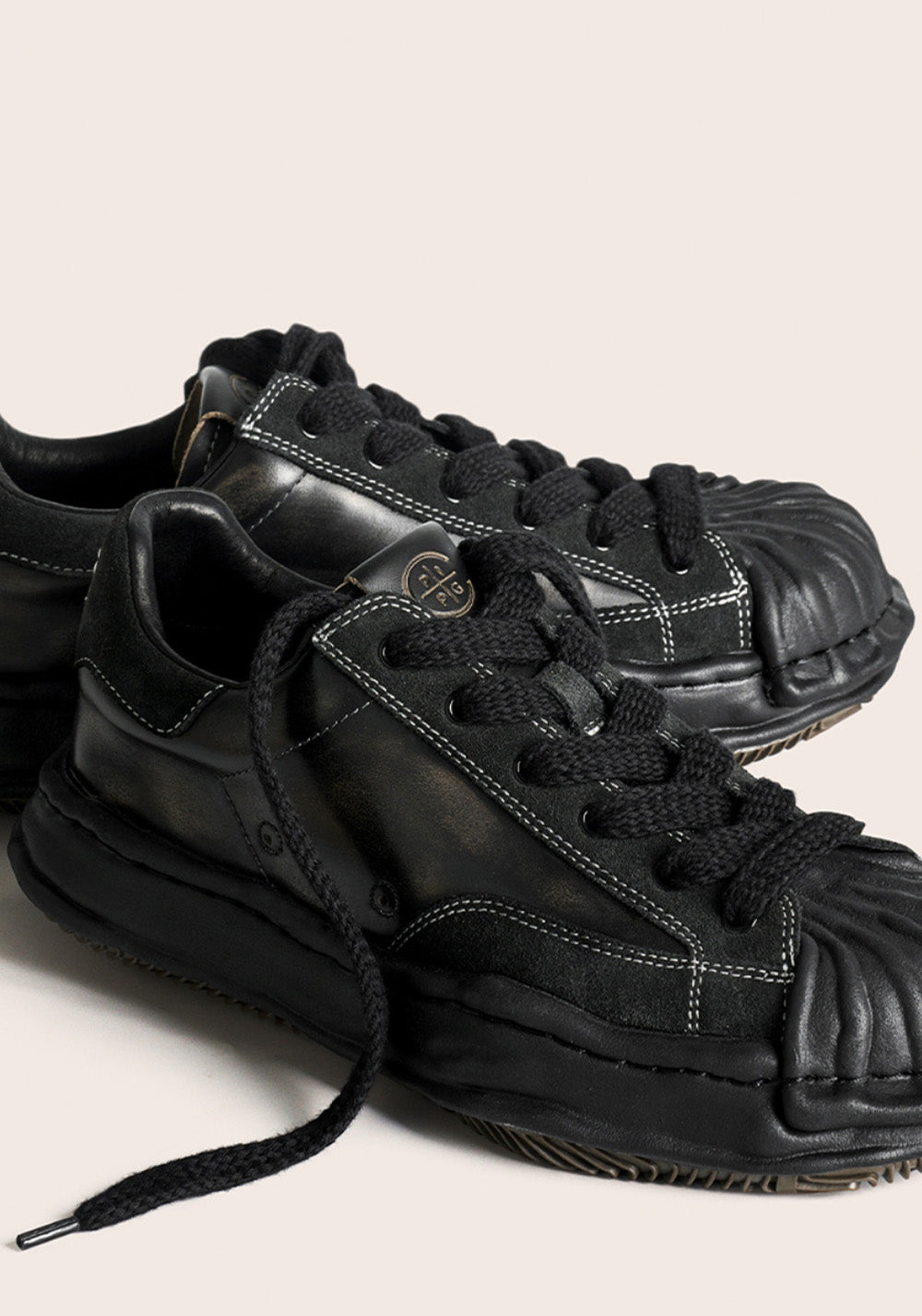 PIPG丨Distressed Shell-Toe Sneakers - PSYLOS 1, PIPG丨Distressed Shell-Toe Sneakers, Skate Shoes, PIPG, PSYLOS 1