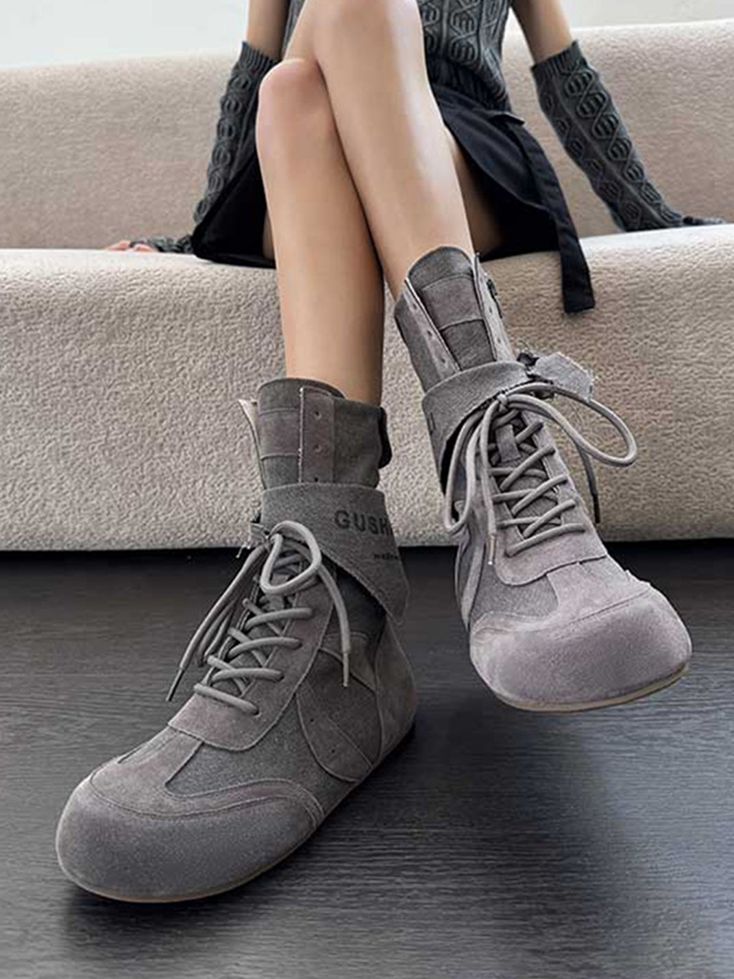 GSL | Hybrid Retro Boxing Trainer Boots With Kerchief - PSYLOS 1, GSL | Hybrid Retro Boxing Trainer Boots With Kerchief, Boots, GSL, PSYLOS 1