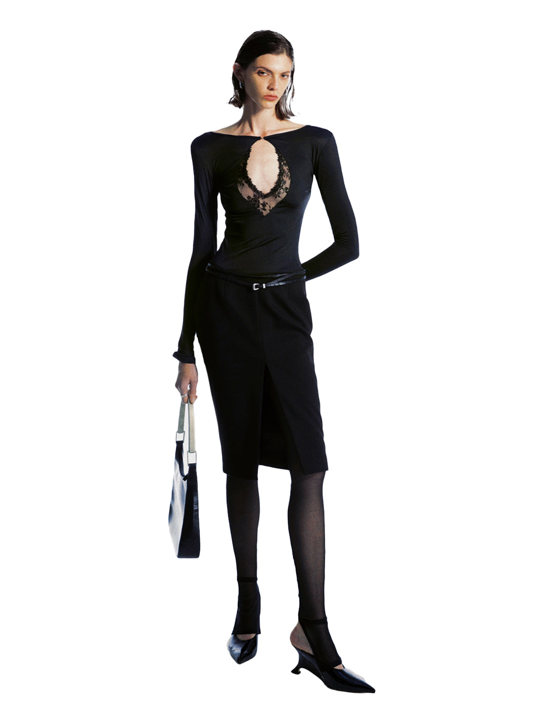 COMMONCE.NET | "Nexus Veil Silhouette No. 2" Laced Reversible Top - PSYLOS 1, COMMONCE.NET | "Nexus Veil Silhouette No. 2" Laced Reversible Top, Women's Wear, COMMONCE.NET•JAPAN, PSYLOS 1