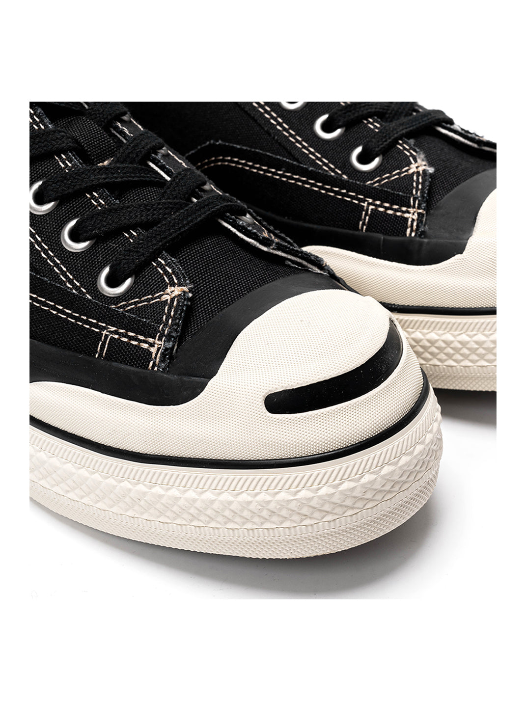 T/C MADE│016b Classic Jack Purcell Style Smiley-Toe Canvas Sneakers-Black - PSYLOS 1, T/C MADE│016b Classic Jack Purcell Style Smiley-Toe Canvas Sneakers-Black, Canvas Sneakers, T/C MADE, PSYLOS 1