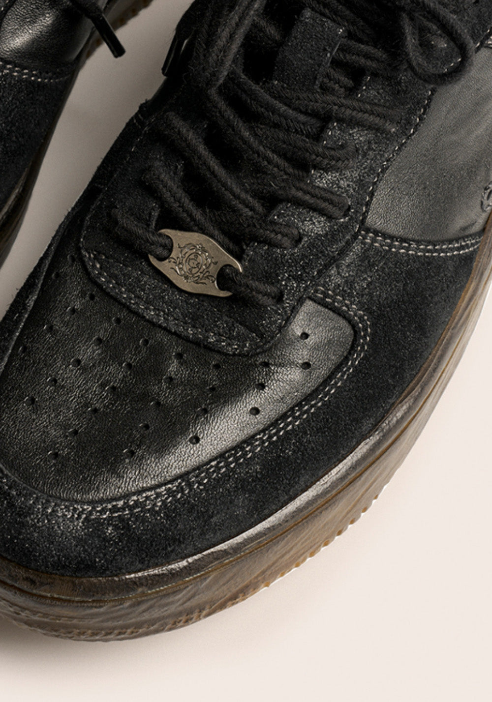 PIPG丨Unisex Black Horsehide Sneakers - PSYLOS 1, PIPG丨Unisex Black Horsehide Sneakers, Skate Shoes, PIPG, PSYLOS 1