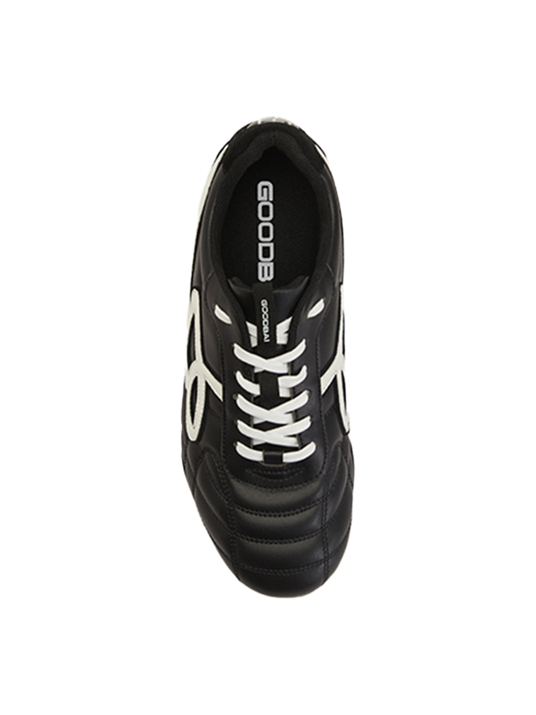 GOODBAI | Retro Leather Soccer Football Flat Trainer-Black - PSYLOS 1, GOODBAI | Retro Leather Soccer Football Flat Trainer-Black, Retro Trainers, GOODBAI, PSYLOS 1