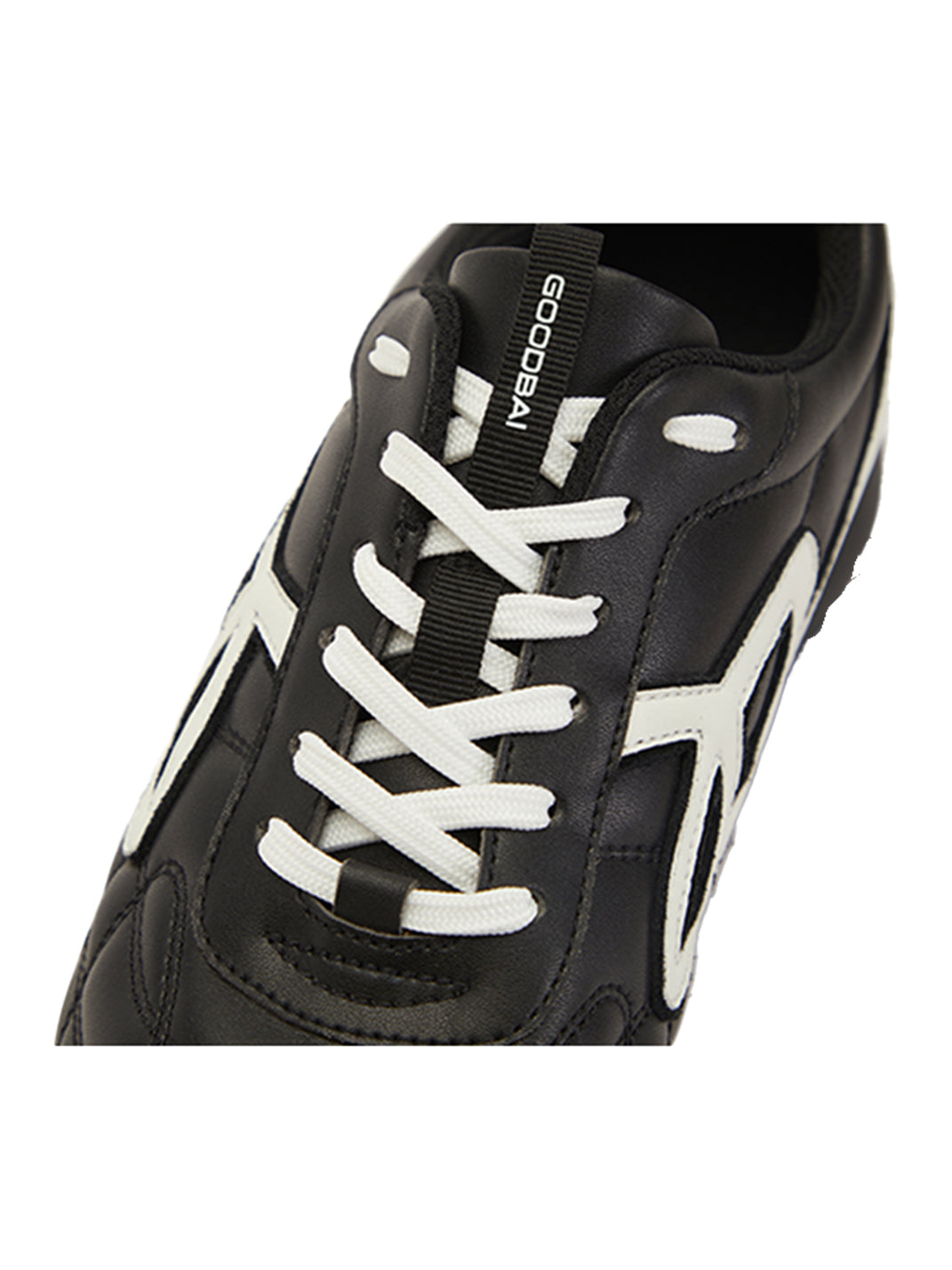 GOODBAI | Retro Leather Soccer Football Flat Trainer-Black - PSYLOS 1, GOODBAI | Retro Leather Soccer Football Flat Trainer-Black, Retro Trainers, GOODBAI, PSYLOS 1
