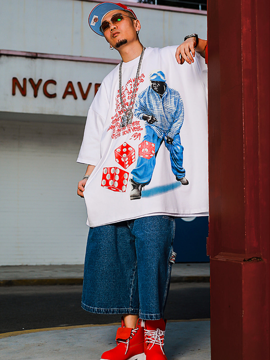 ACUSA | "BIGGIE" Loose Fit Cotton Tee - PSYLOS 1, ACUSA | "BIGGIE" Loose Fit Cotton Tee, Tops, ACUSA, PSYLOS 1