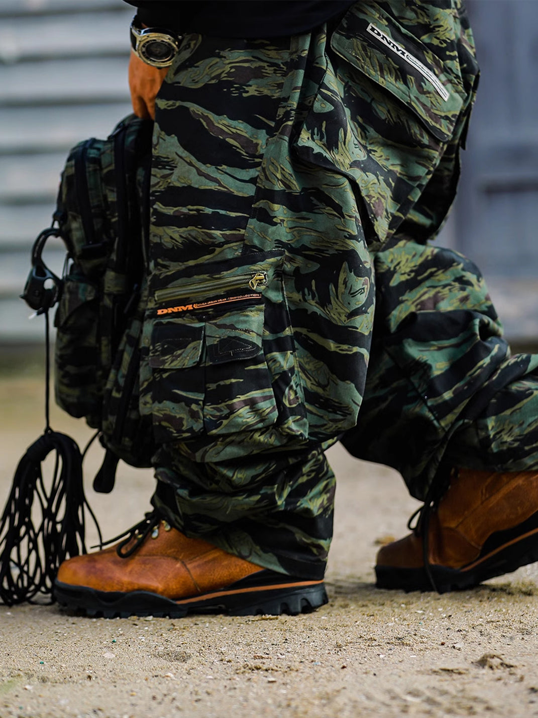 ACUSA | Ultra Baggy Tiger Camo Cotton Workwear Pants - PSYLOS 1, ACUSA | Ultra Baggy Tiger Camo Cotton Workwear Pants, Cargo Pants, ACUSA, PSYLOS 1