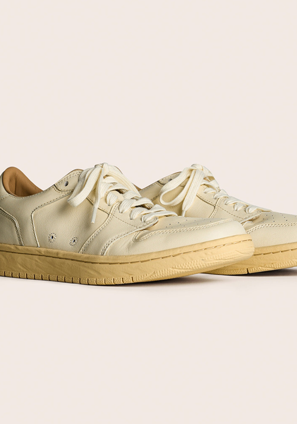 PIPG丨Men's Leather Skate Shoes (Apricot White) - PSYLOS 1, PIPG丨Men's Leather Skate Shoes (Apricot White), Skate Shoes, PIPG, PSYLOS 1