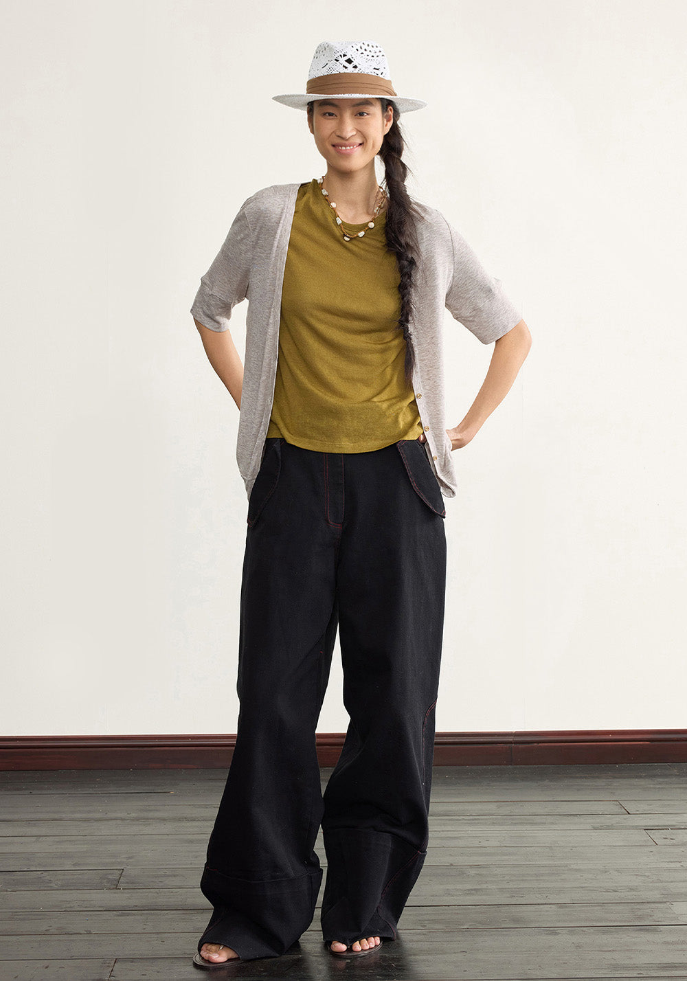 NyDkyel丨Lightweight Knit Tee - Dropped Shoulder Fit-Green - PSYLOS 1, NyDkyel丨Lightweight Knit Tee - Dropped Shoulder Fit-Green, Shirts, NyDkyel, PSYLOS 1