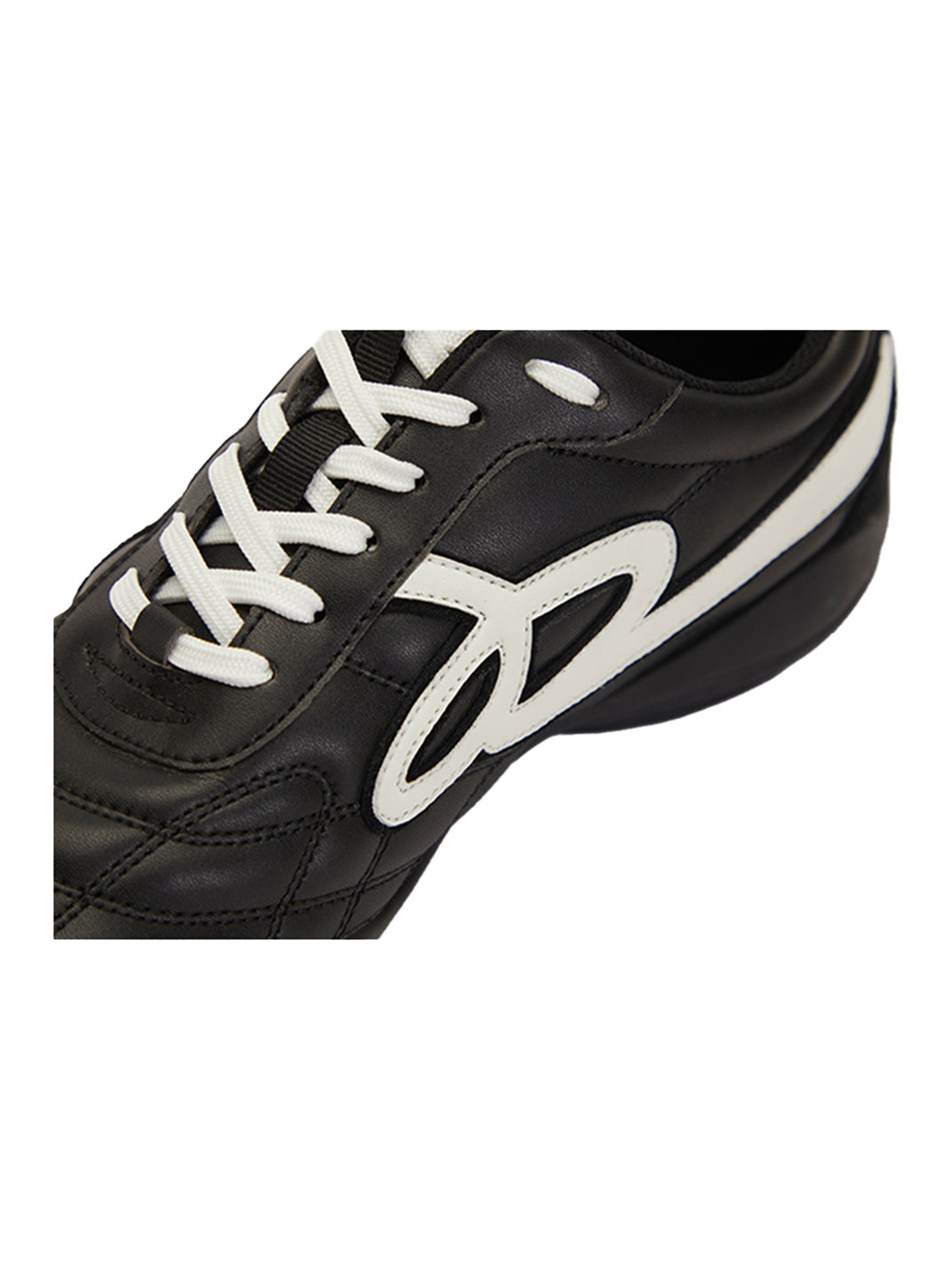 GOODBAI | Retro Leather Soccer Football Flat Trainer-Black - PSYLOS 1, GOODBAI | Retro Leather Soccer Football Flat Trainer-Black, Retro Trainers, GOODBAI, PSYLOS 1