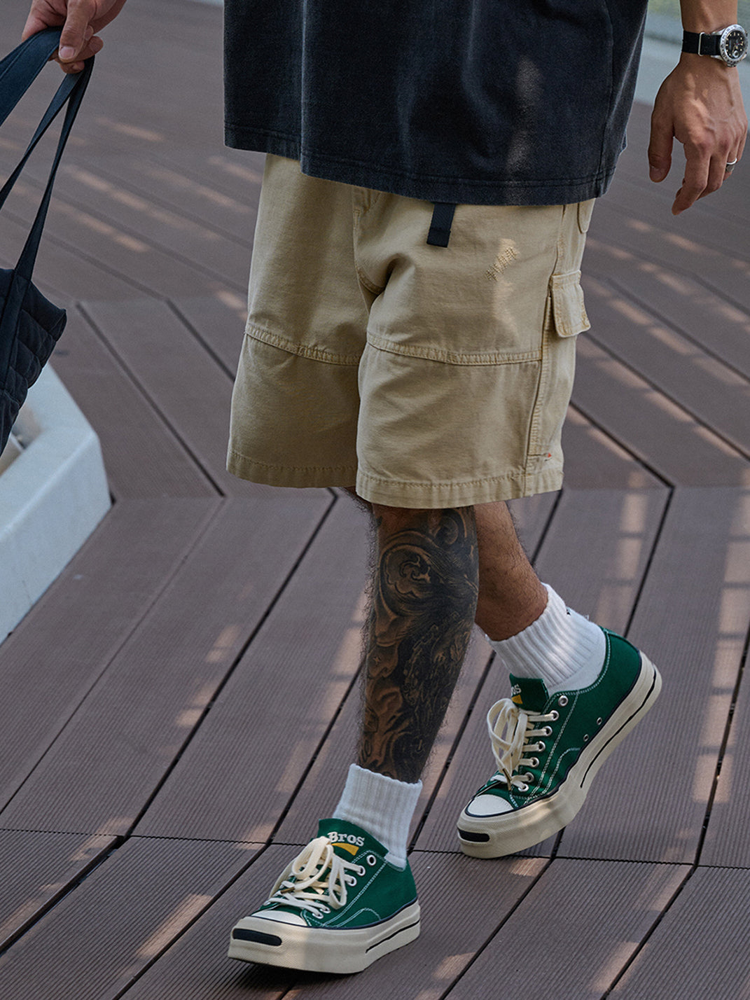 T/C Made x Broshood Co-Branded Smiling Toe Vulcanized Canvas Shoes-Green - PSYLOS 1, T/C Made x Broshood Co-Branded Smiling Toe Vulcanized Canvas Shoes-Green, Canvas Sneakers, T/C MADE, PSYLOS 1