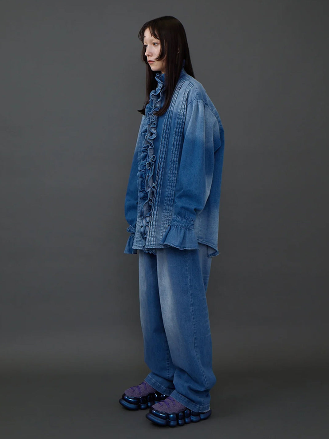 Breathable Mesh Slip-On Platform Sneakers-Purple - PSYLOS 1, Breathable Mesh Slip-On Platform Sneakers-Purple, Athleisure shoes, MIKIOSAKABE, PSYLOS 1