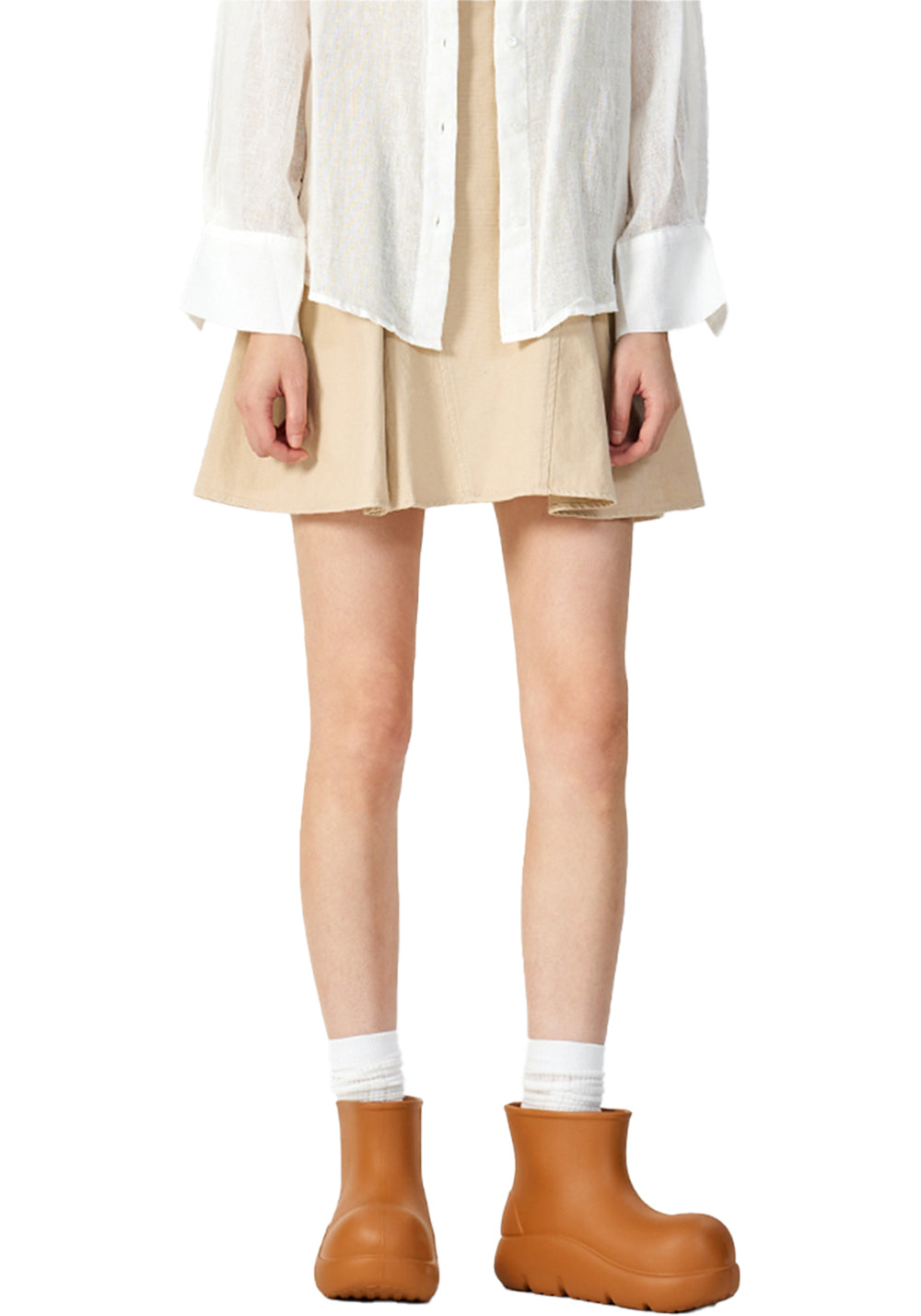 BEYS | Short Clown Boots - Chunky Rain Boots-Brown - PSYLOS 1, BEYS | Short Clown Boots - Chunky Rain Boots-Brown, Boots, BEYS, PSYLOS 1