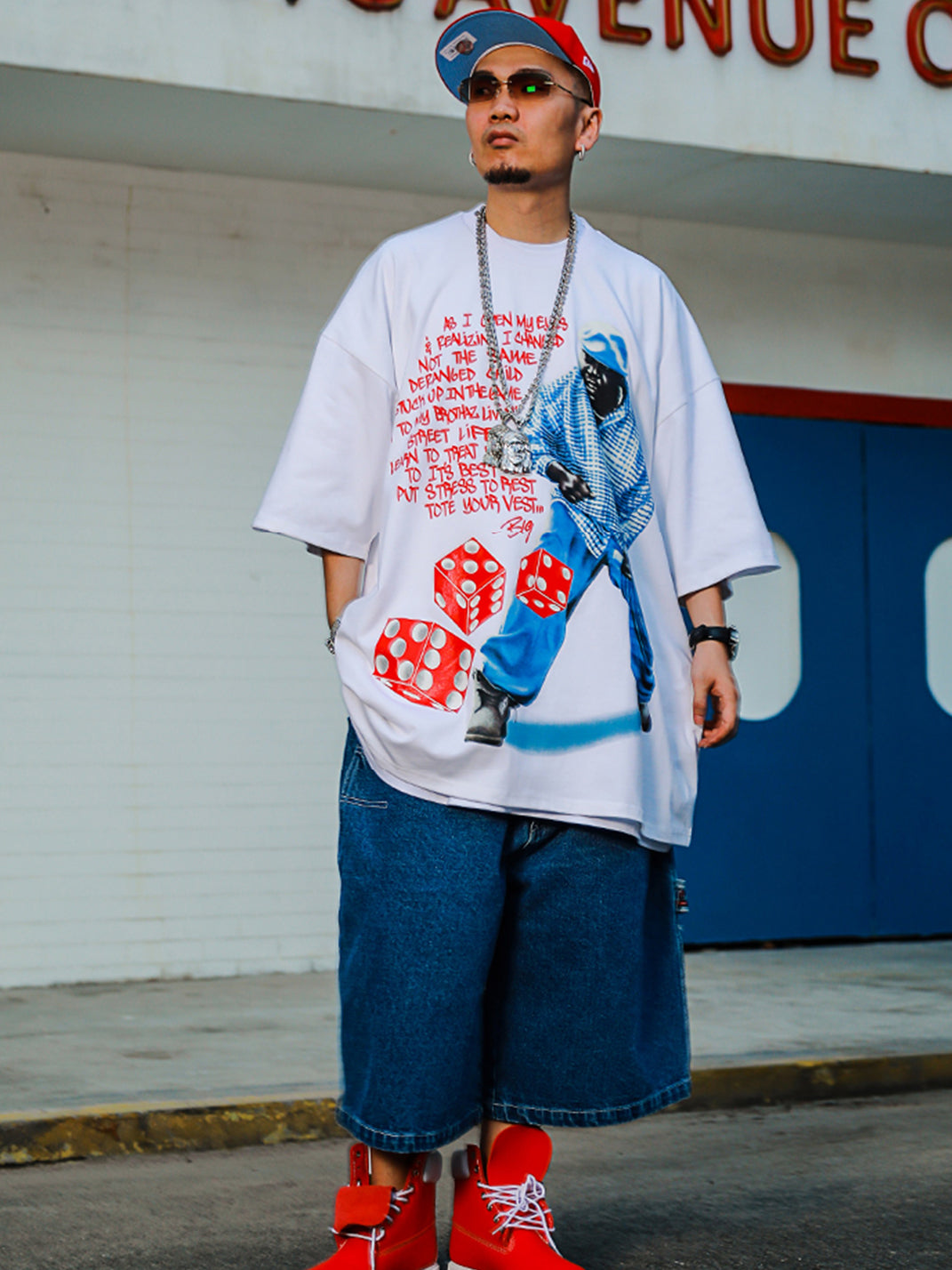 ACUSA | "BIGGIE" Loose Fit Cotton Tee - PSYLOS 1, ACUSA | "BIGGIE" Loose Fit Cotton Tee, Tops, ACUSA, PSYLOS 1