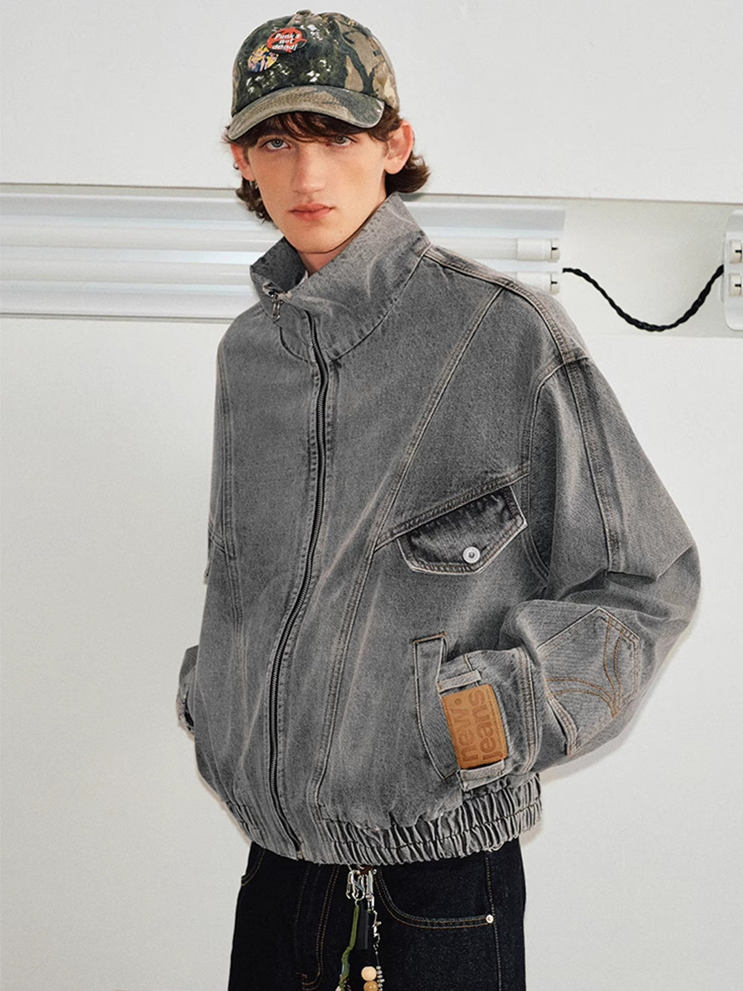 KREATE | Deconstruct Series Washed Pocket Sleeves Denim Jacket - PSYLOS 1, KREATE | Deconstruct Series Washed Pocket Sleeves Denim Jacket, Tops, KREATE, PSYLOS 1