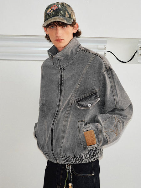 KREATE | Deconstruct Series Washed Pocket Sleeves Denim Jacket - PSYLOS 1, KREATE | Deconstruct Series Washed Pocket Sleeves Denim Jacket, Tops, KREATE, PSYLOS 1