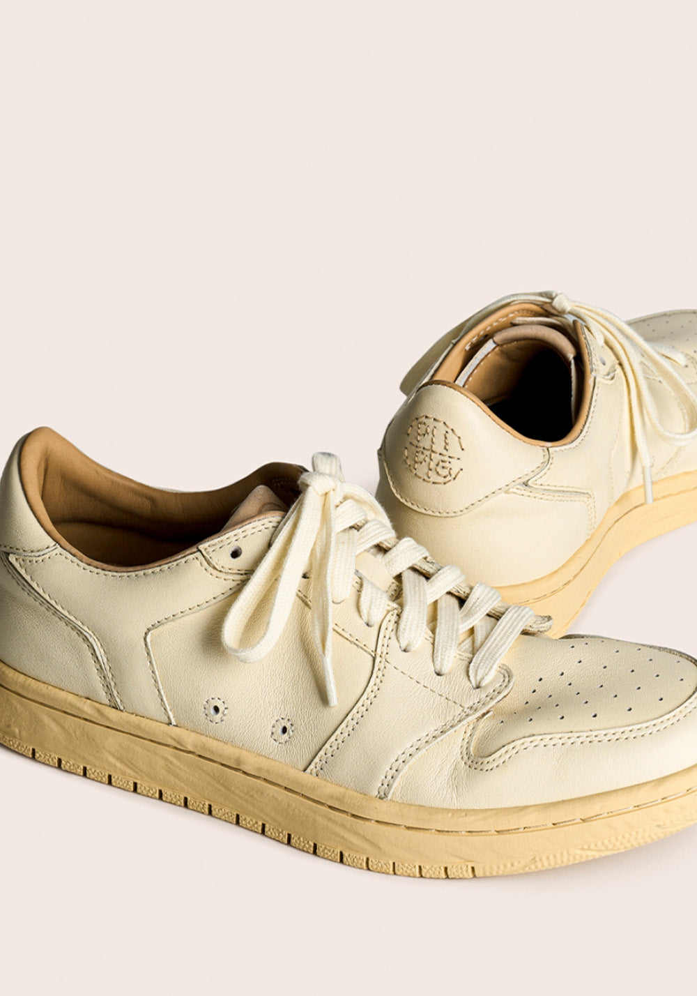 PIPG丨Men's Leather Skate Shoes (Apricot White) - PSYLOS 1, PIPG丨Men's Leather Skate Shoes (Apricot White), Skate Shoes, PIPG, PSYLOS 1