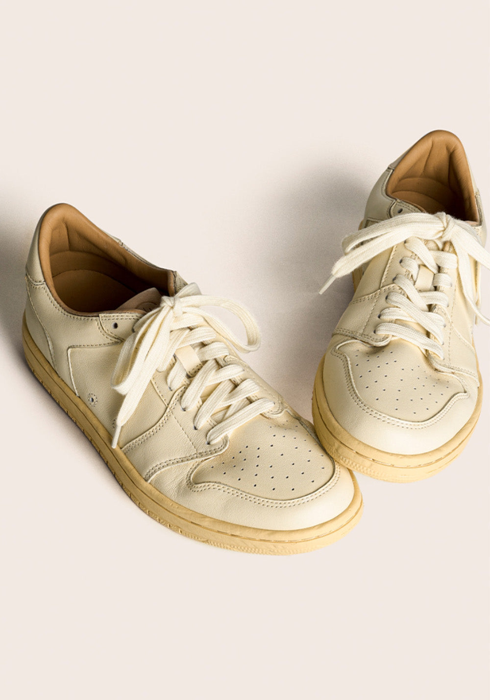 PIPG丨Men's Leather Skate Shoes (Apricot White) - PSYLOS 1, PIPG丨Men's Leather Skate Shoes (Apricot White), Skate Shoes, PIPG, PSYLOS 1