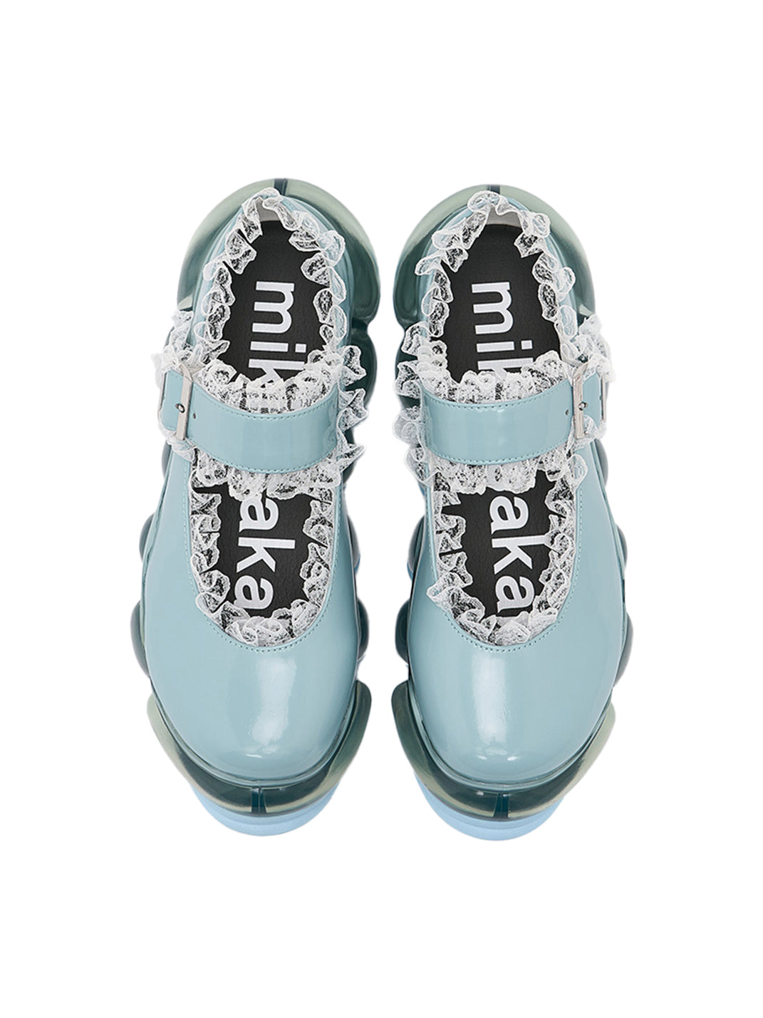 Lace Chunky Mary Jane Color Strap Shoes-Blue - PSYLOS 1, Lace Chunky Mary Jane Color Strap Shoes-Blue, Mary Jane shoes, MIKIOSAKABE, PSYLOS 1