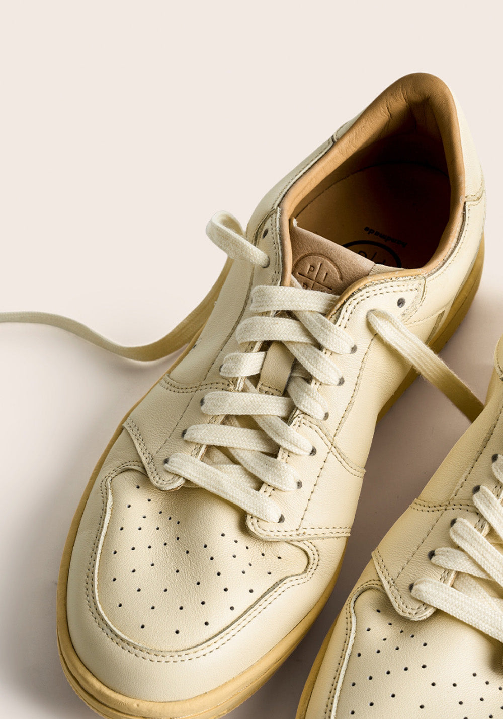 PIPG丨Men's Leather Skate Shoes (Apricot White) - PSYLOS 1, PIPG丨Men's Leather Skate Shoes (Apricot White), Skate Shoes, PIPG, PSYLOS 1