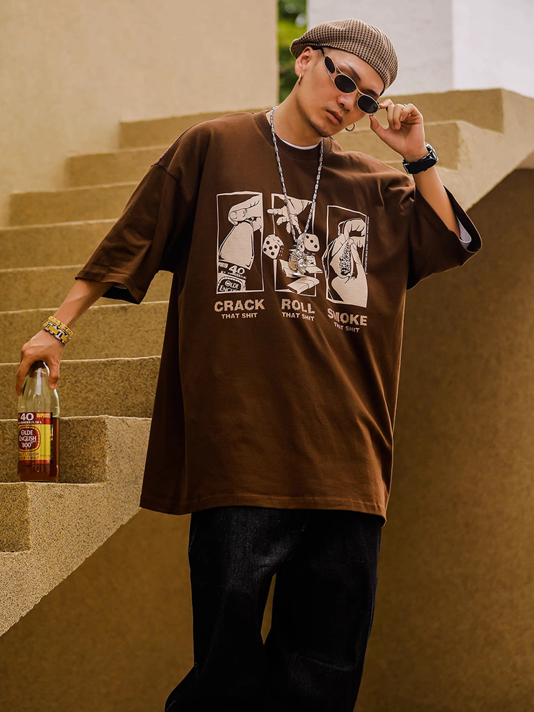 ACUSA | "HOOD LIFE" Oversized Cotton Tee - PSYLOS 1, ACUSA | "HOOD LIFE" Oversized Cotton Tee, Tops, ACUSA, PSYLOS 1