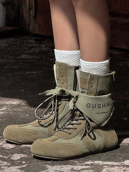 GSL | Hybrid Retro Boxing Trainer Boots With Kerchief - PSYLOS 1, GSL | Hybrid Retro Boxing Trainer Boots With Kerchief, Boots, GSL, PSYLOS 1