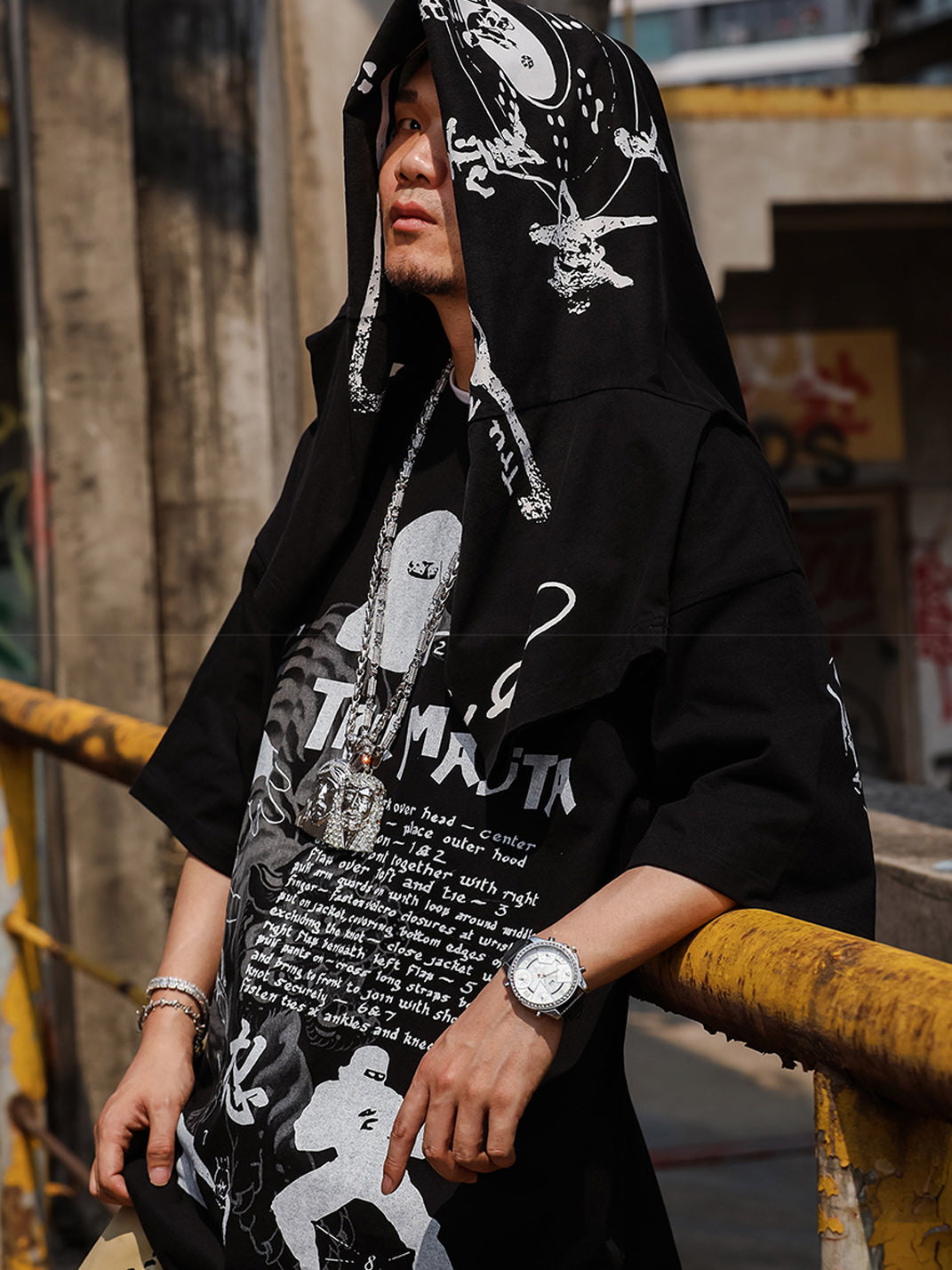 ACUSA | "TRU NINJA MASTA" Oversized Cotton Tee - PSYLOS 1, ACUSA | "TRU NINJA MASTA" Oversized Cotton Tee, Tops, ACUSA, PSYLOS 1