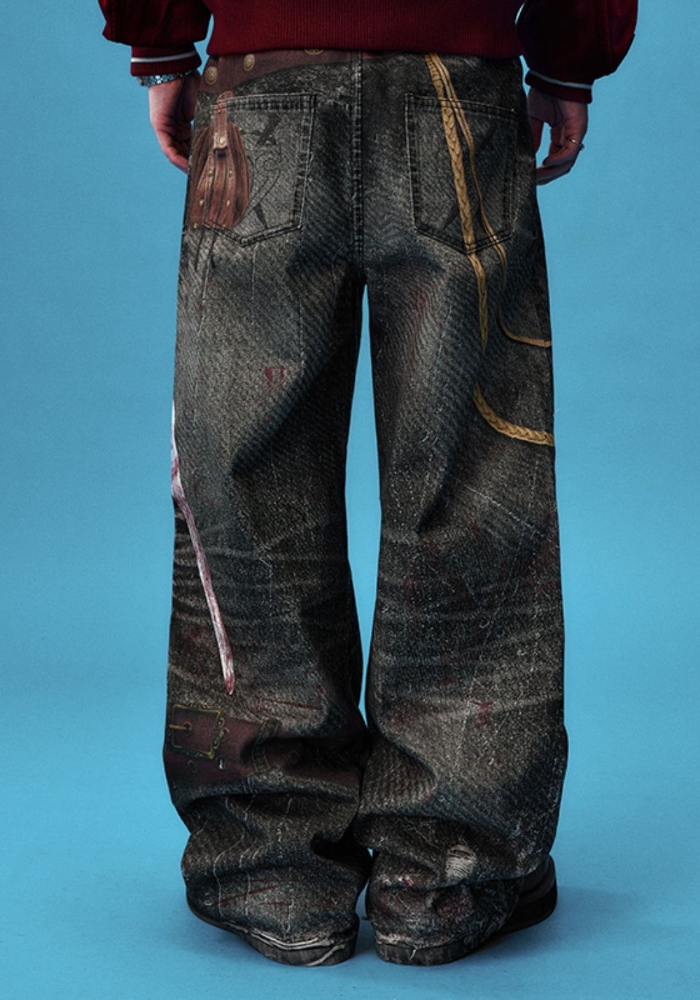 YADcrew丨YADcrew Blood Knight Jeans - PSYLOS 1, YADcrew丨YADcrew Blood Knight Jeans, Jeans, YADcrew, PSYLOS 1