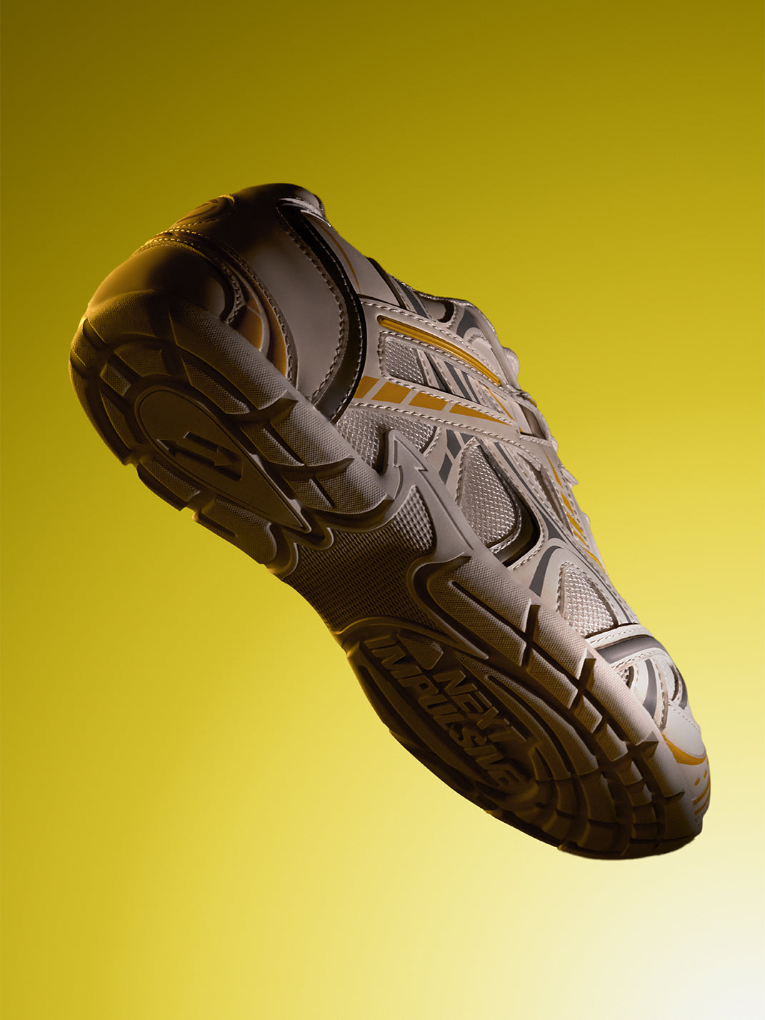 NEXT IMPULSIVE |  Techwear Trainer Sneaker -White&Yellow - PSYLOS 1, NEXT IMPULSIVE |  Techwear Trainer Sneaker -White&Yellow, Retro Trainers, NEXT IMPULSIVE, PSYLOS 1
