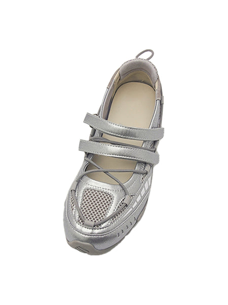 UNCLEWEN | Hybrid "Speed Ballet" Quick Lace Trainer-Silver - PSYLOS 1, UNCLEWEN | Hybrid "Speed Ballet" Quick Lace Trainer-Silver, Retro Trainers, UNCLEWEN, PSYLOS 1
