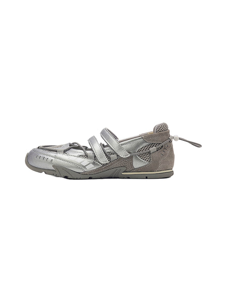 UNCLEWEN | Hybrid "Speed Ballet" Quick Lace Trainer-Silver - PSYLOS 1, UNCLEWEN | Hybrid "Speed Ballet" Quick Lace Trainer-Silver, Retro Trainers, UNCLEWEN, PSYLOS 1