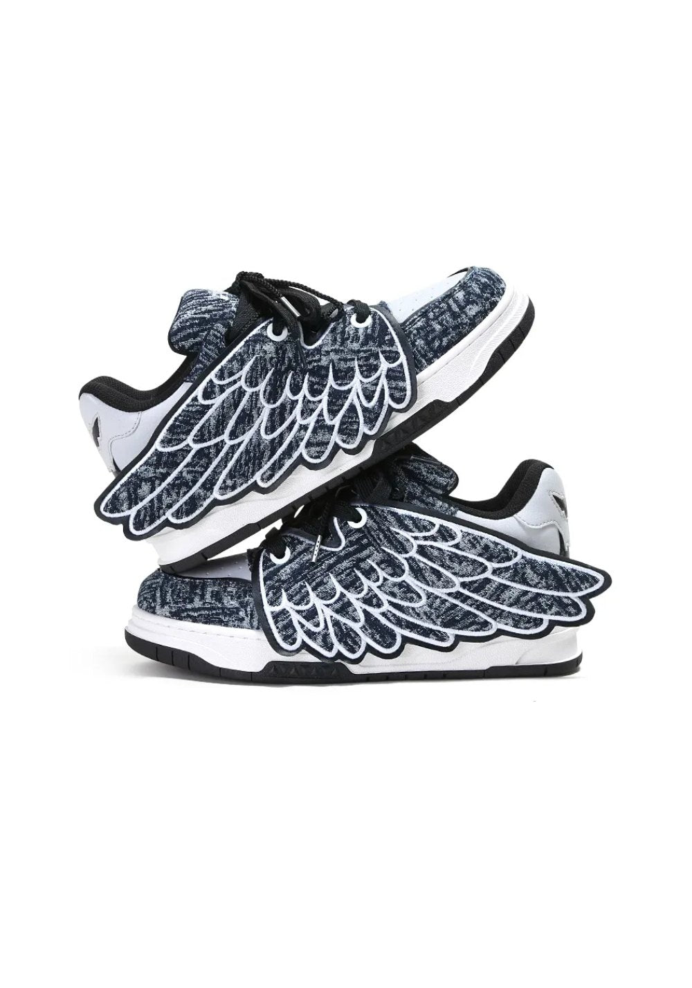 ADC丨Winged Feather Skate Shoes Platform Sole-Black - PSYLOS 1, ADC丨Winged Feather Skate Shoes Platform Sole-Black, Skate Shoes, ADC, PSYLOS 1