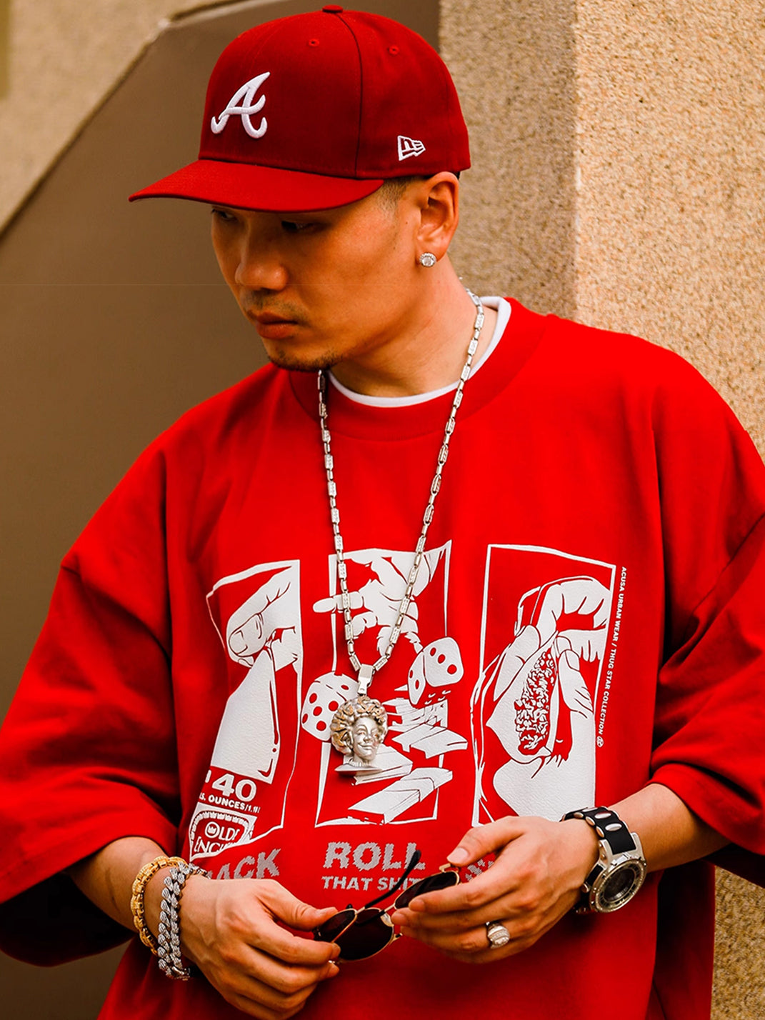 ACUSA | "HOOD LIFE" Oversized Cotton Tee - PSYLOS 1, ACUSA | "HOOD LIFE" Oversized Cotton Tee, Tops, ACUSA, PSYLOS 1